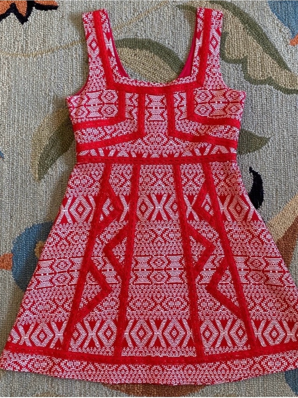 Anthro I Maeve I Emma Dress I Red Motif